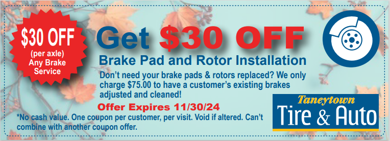 Brake Service Coupon Taneytown MD